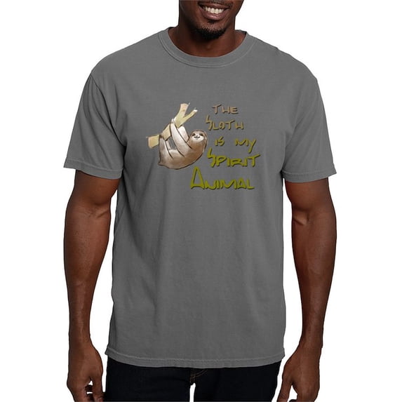 CafePress - The Sloth Is My Spirit Animal T Shirt - Mens Comfort Colors Shirt