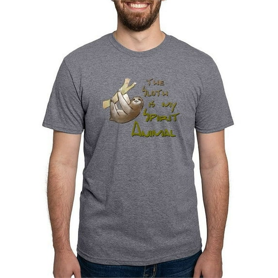 CafePress - The Sloth Is My Spirit Animal T Shirt - Mens Tri-blend T-Shirt