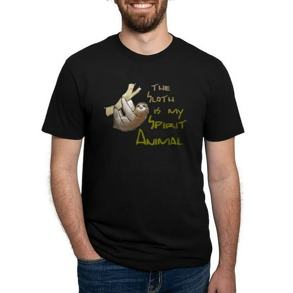 CafePress - The Sloth Is My Spirit Animal T Shirt - Mens Tri-blend T-Shirt