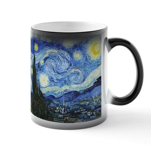CafePress - The Starry Night By Vincent Van Gogh - 11 oz Color Changing Magic Mug