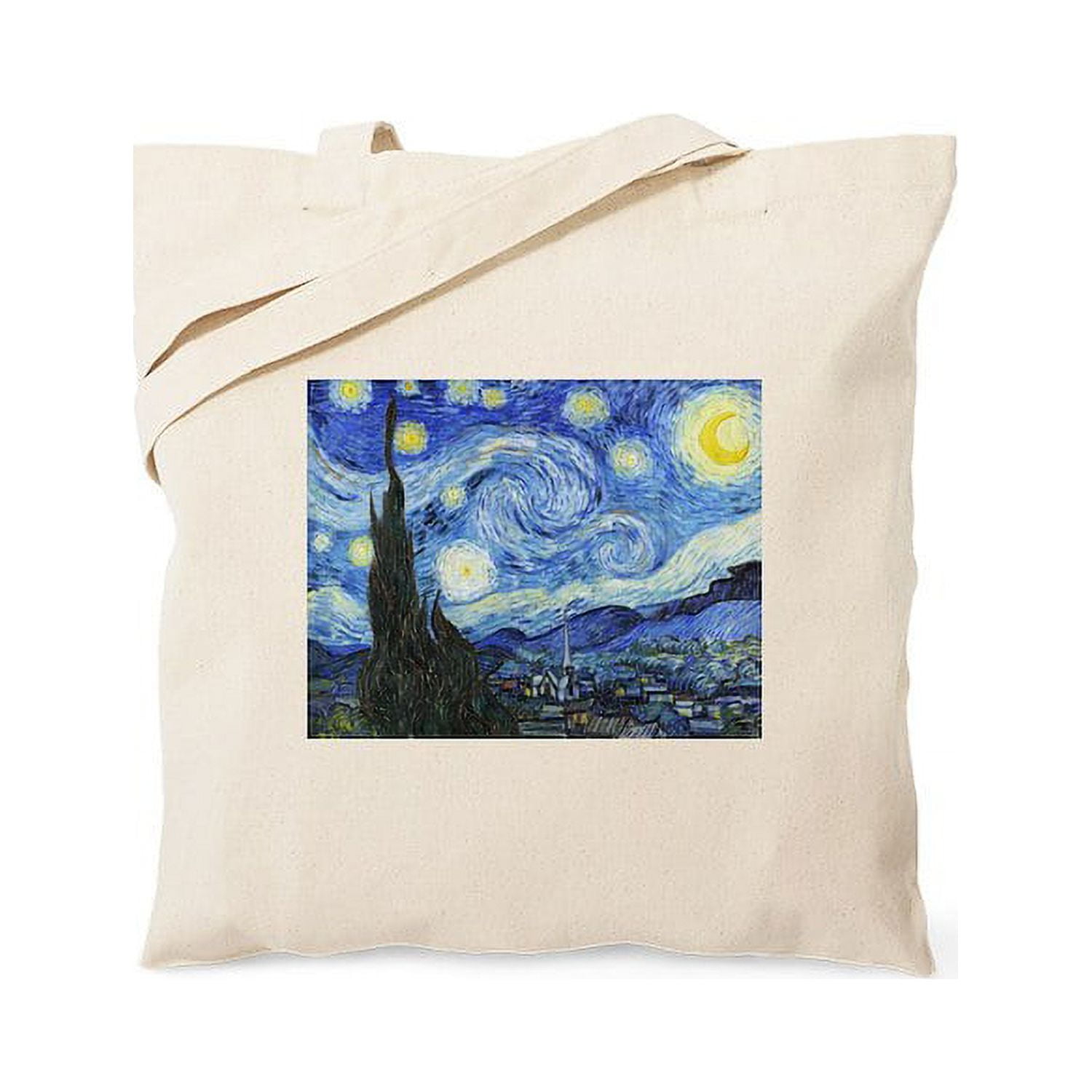 CafePress - The Starry Night By Vincent Van Gogh Tote Bag - Natural Canvas Tote  Bag, Cloth Shopping Bag 