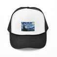 thumbnail image 1 of CafePress - The Starry Night By Vincent Van Gogh - Adjustable Unisex Printed Trucker Hat with Mesh Back, 1 of 8