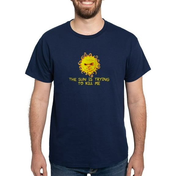 CafePress - The Sun Is Trying To Kill Me T Shirt - Men's Classic Graphic Cotton T-Shirt