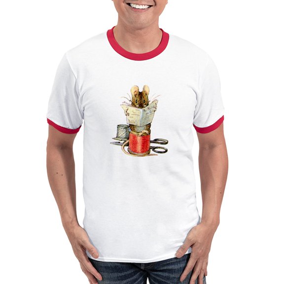 CafePress - The Tailor Of Gloucester Ringer T - 100% Cotton Ringed T-Shirt