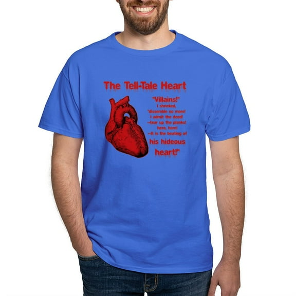 CafePress - The Tell Tale Heart T Shirt - Men's Classic Graphic Cotton T-Shirt