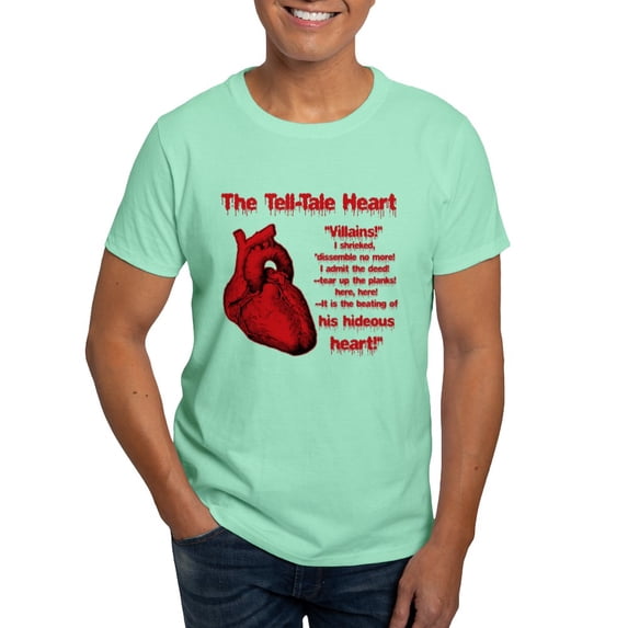 CafePress - The Tell Tale Heart T Shirt - Men's Classic Graphic Cotton T-Shirt