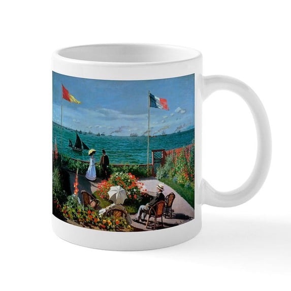 CafePress - The Terrace At Sainte Adresse, 1867 By Claude Mone - 11 oz Ceramic Mug - Novelty Coffee Tea Cup