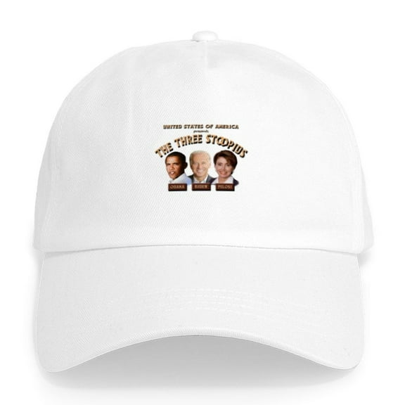 CafePress - The Three Stoopids Cap - Adjustable 100% Brushed Unisex Casual Cotton Baseball Cap, Beige, 1