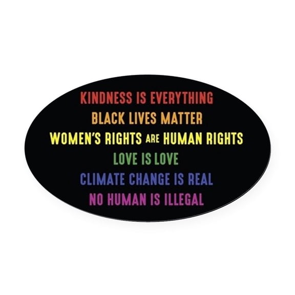 CafePress - The Truth - Oval Car Magnet