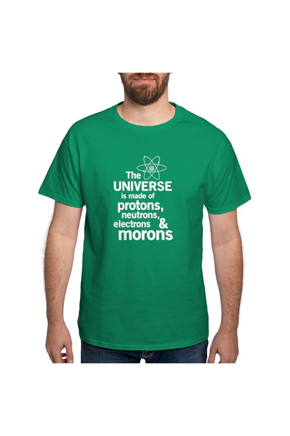 - The Universe Is Made Of Protons Neutrons Electrons - Men's Classic Graphic Cotton T-Shirt