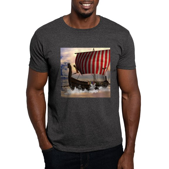 CafePress - The Viking Longship T Shirt - Men's Classic Graphic Cotton T-Shirt