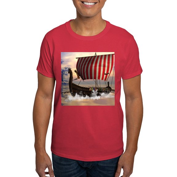 CafePress - The Viking Longship T Shirt - Men's Classic Graphic Cotton T-Shirt