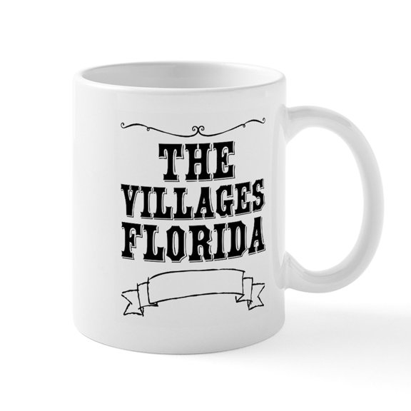 CafePress - The Villages Florida Mugs - 11 oz Ceramic Mug - Novelty Coffee Tea Cup