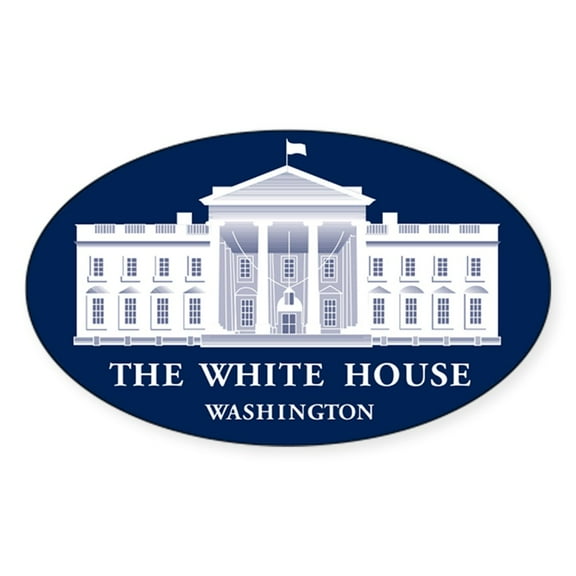 CafePress - The White House Oval Sticker - Sticker (Oval)