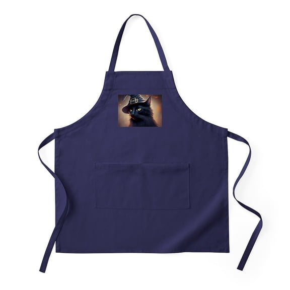 CafePress - The Witch's Familiar - Kitchen Apron with Pockets, Grilling Apron, Baking Apron