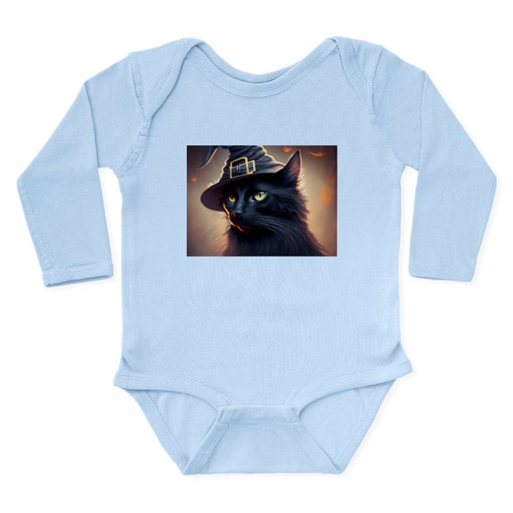 CafePress - The Witch's Familiar - Long Sleeve Cotton Baby Bodysuit
