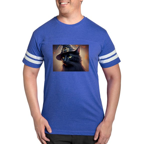 CafePress - The Witch's Familiar Men's Football T Shirt - Mens Football Shirt