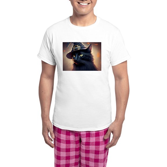 CafePress - The Witch's Familiar - Men's Light Loose Fit Cotton Pajama Set