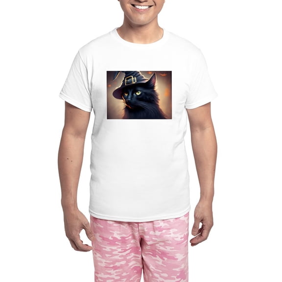 CafePress - The Witch's Familiar - Men's Light Loose Fit Cotton Pajama Set