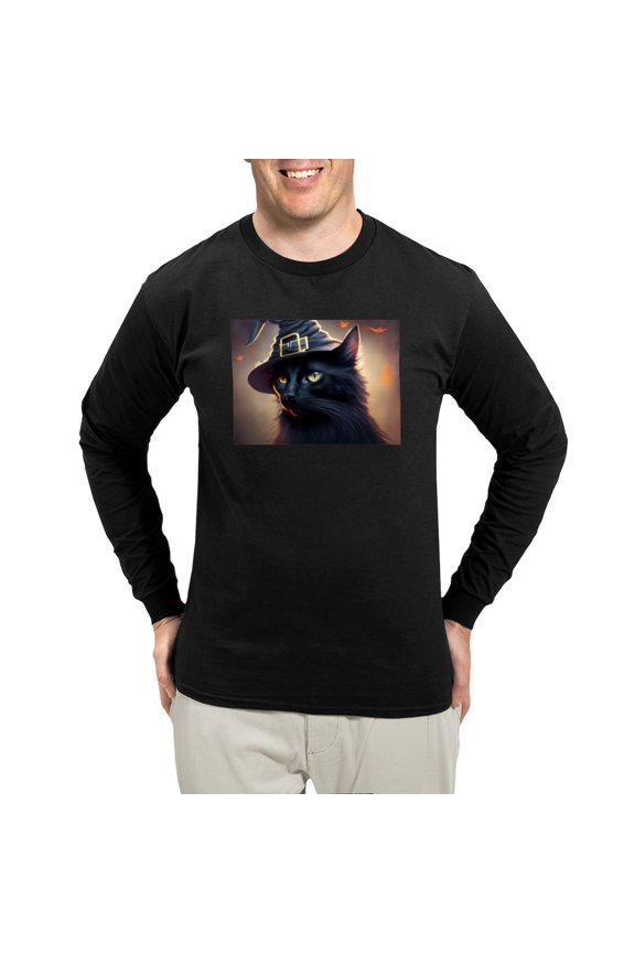 - The Witch's Familiar Men's Long Sleeve T Shirt - Long Sleeve Dark T-Shirt