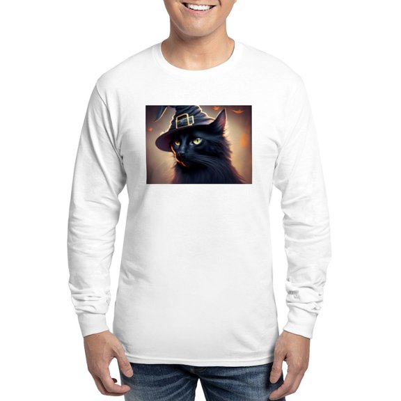 CafePress - The Witch's Familiar Men's Long Sleeve T Shirt - Unisex Cotton Long Sleeve T-Shirt