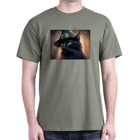 CafePress - The Witch's Familiar Men's Value T Shirt - Men's Classic Graphic Cotton T-Shirt