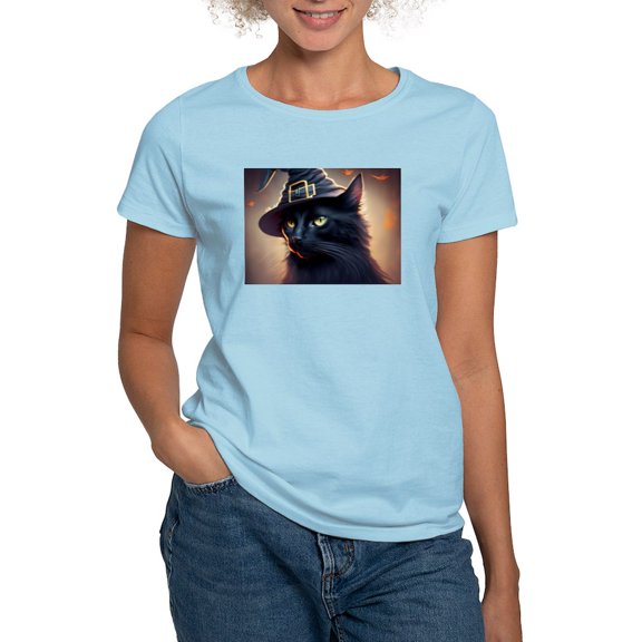 CafePress - The Witch's Familiar Women's Value T Shirt - Women's Classic T-Shirt