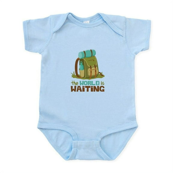 CafePress - The World Is Waiting Body Suit - Baby Light Bodysuit, Size Newborn - 24 Months