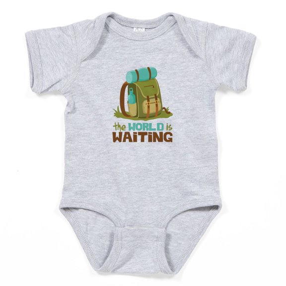 CafePress - The World Is Waiting - Cute Infant Bodysuit Baby Romper - Size Newborn - 24 Months