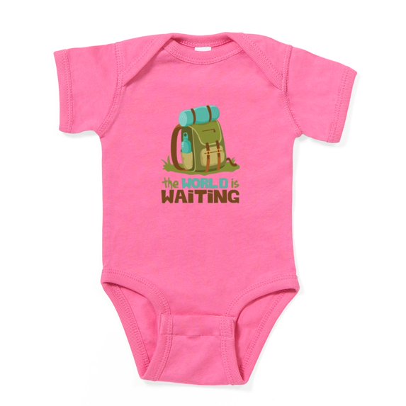CafePress - The World Is Waiting - Cute Infant Bodysuit Baby Romper - Size Newborn - 24 Months