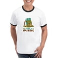 thumbnail image 1 of CafePress - The World Is Waiting T Shirt - 100% Cotton Ringed T-Shirt, 1 of 4