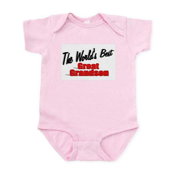 CafePress - The World's Best Great Grandson Infant Bodysuit - Baby Light Bodysuit, Size Newborn - 24 Months