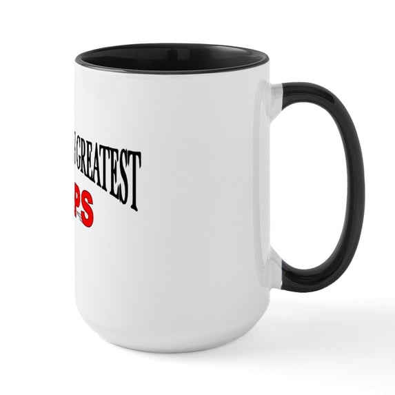 CafePress - The World's Greatest Pops Large Mug - 15 oz Ceramic Large White Novelty Mug