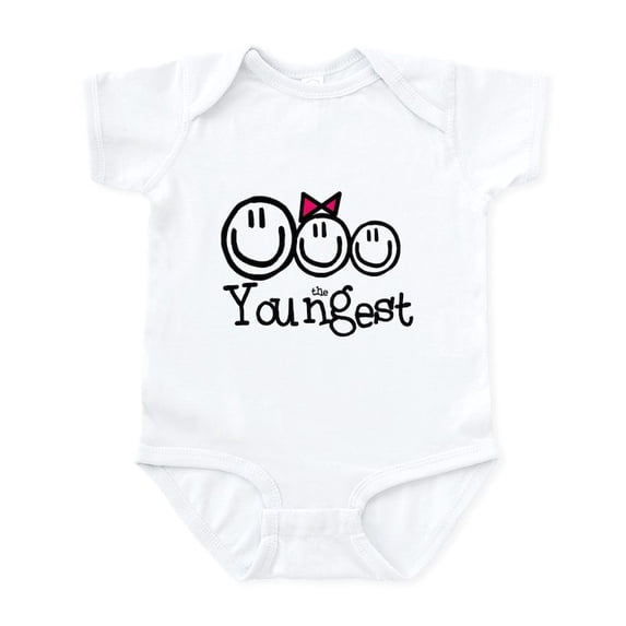 CafePress - The Youngest Infant Bodysuit - Baby Light Bodysuit, Size Newborn - 24 Months