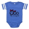 thumbnail image 1 of CafePress - The Youngest Of 3 Siblings (Girl, Girl, Boy) - Cute Infant Baby Football Bodysuit, 1 of 3