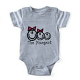 thumbnail image 1 of CafePress - The Youngest Of 3 Siblings (Girl, Girl, Boy) - Cute Infant Baby Football Bodysuit, 1 of 3