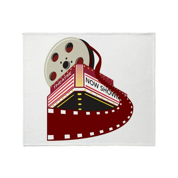 CafePress - Theater Cinema Film Throw Blanket - Soft Fleece Throw Blanket, 50"x60" for All Ages