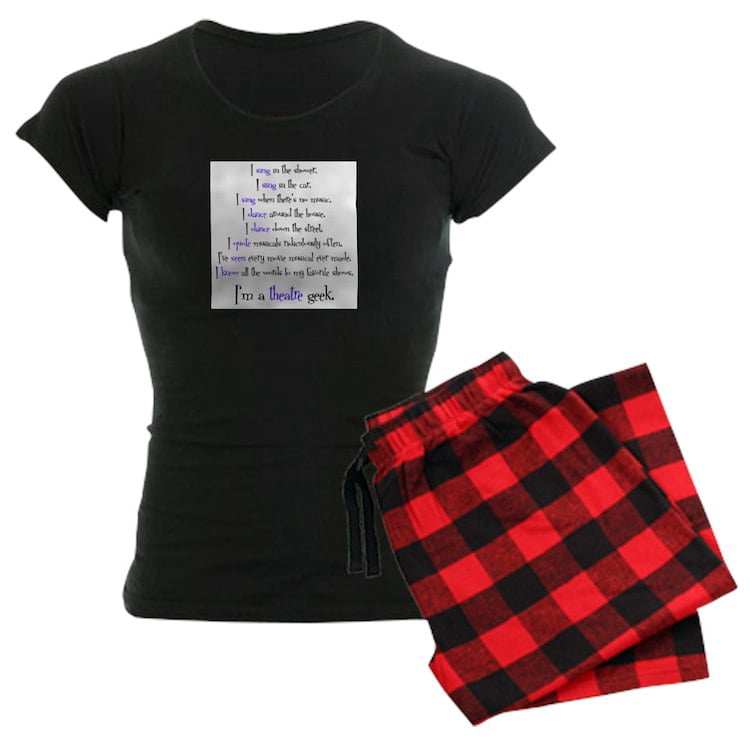 CafePress - Theatre Geek 2 - Women's Dark Pajamas - Walmart.com