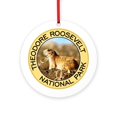 thumbnail image 1 of CafePress - Theodore Roosevelt NP (Prairie Dog) Ornament (Roun -  Round Wood Ornament 4", 1 of 2