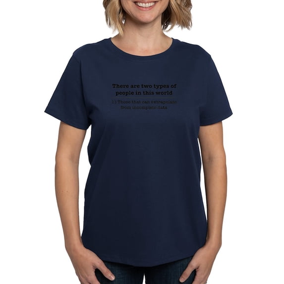 CafePress - There Are Two Kinds Of People In This Worl T Shirt - Women's Traditional Fit Dark T-Shirt