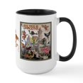thumbnail image 1 of CafePress - There Be Dragons Large Mug Mugs - 15 oz Ceramic Large White Novelty Mug, 1 of 4