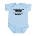 thumbnail image 1 of CafePress - There's No Crying Mountain Biking Infant Bodysuit - Baby Light Bodysuit, Size Newborn - 24 Months, 1 of 4