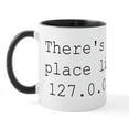 thumbnail image 1 of CafePress - There's No Place Like 127.0.0.1 (Home) Geek Mug - 11 oz Ceramic Mug - Novelty Coffee Tea Cup, 1 of 6