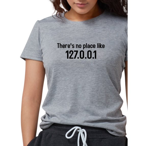 CafePress - There's No Place Like 127.0.0.1 T Shirt - Womens Tri-blend T-Shirt