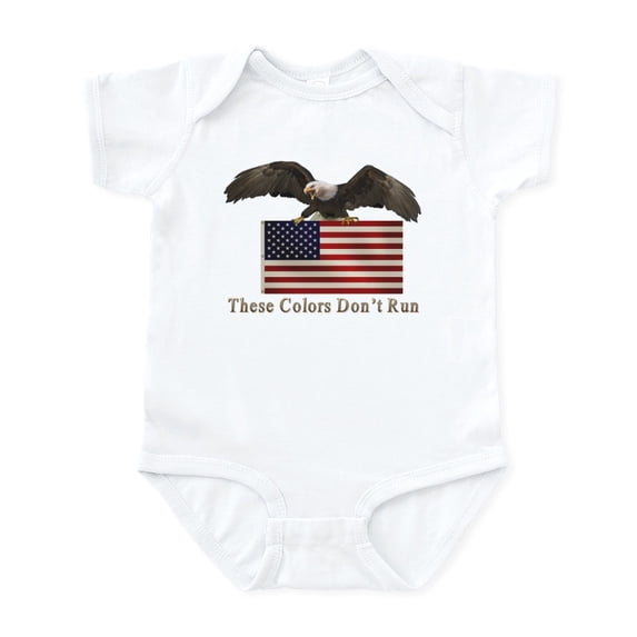 CafePress - These Colors Don't Run Infant Bodysuit - Baby Light Bodysuit, Size Newborn - 24 Months