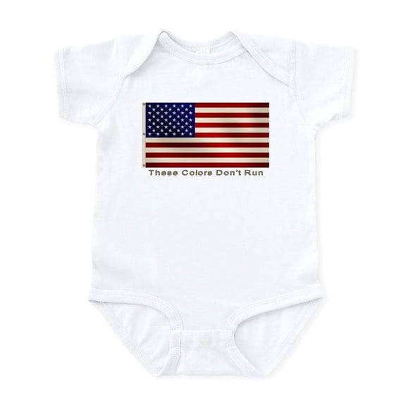 CafePress - These Colors Don't Run Infant Creeper - Baby Light Bodysuit, Size Newborn - 24 Months