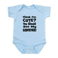 thumbnail image 1 of CafePress - Think I'm Cute? Godfather! Body Suit - Baby Light Bodysuit, Size Newborn - 24 Months, 1 of 4