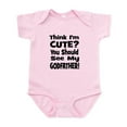 thumbnail image 1 of CafePress - Think I'm Cute? Godfather! Body Suit - Baby Light Bodysuit, Size Newborn - 24 Months, 1 of 4