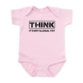 thumbnail image 1 of CafePress - Think: It's Not Illegal Infant Bodysuit - Baby Light Bodysuit, Size Newborn - 24 Months, 1 of 4