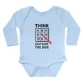 thumbnail image 1 of CafePress - Think Outside The Box Body Suit - Long Sleeve Cotton Baby Bodysuit, 1 of 4